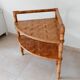 Bamboo and rattan corner table by Adrien Audoux and Frida Minet 1950s