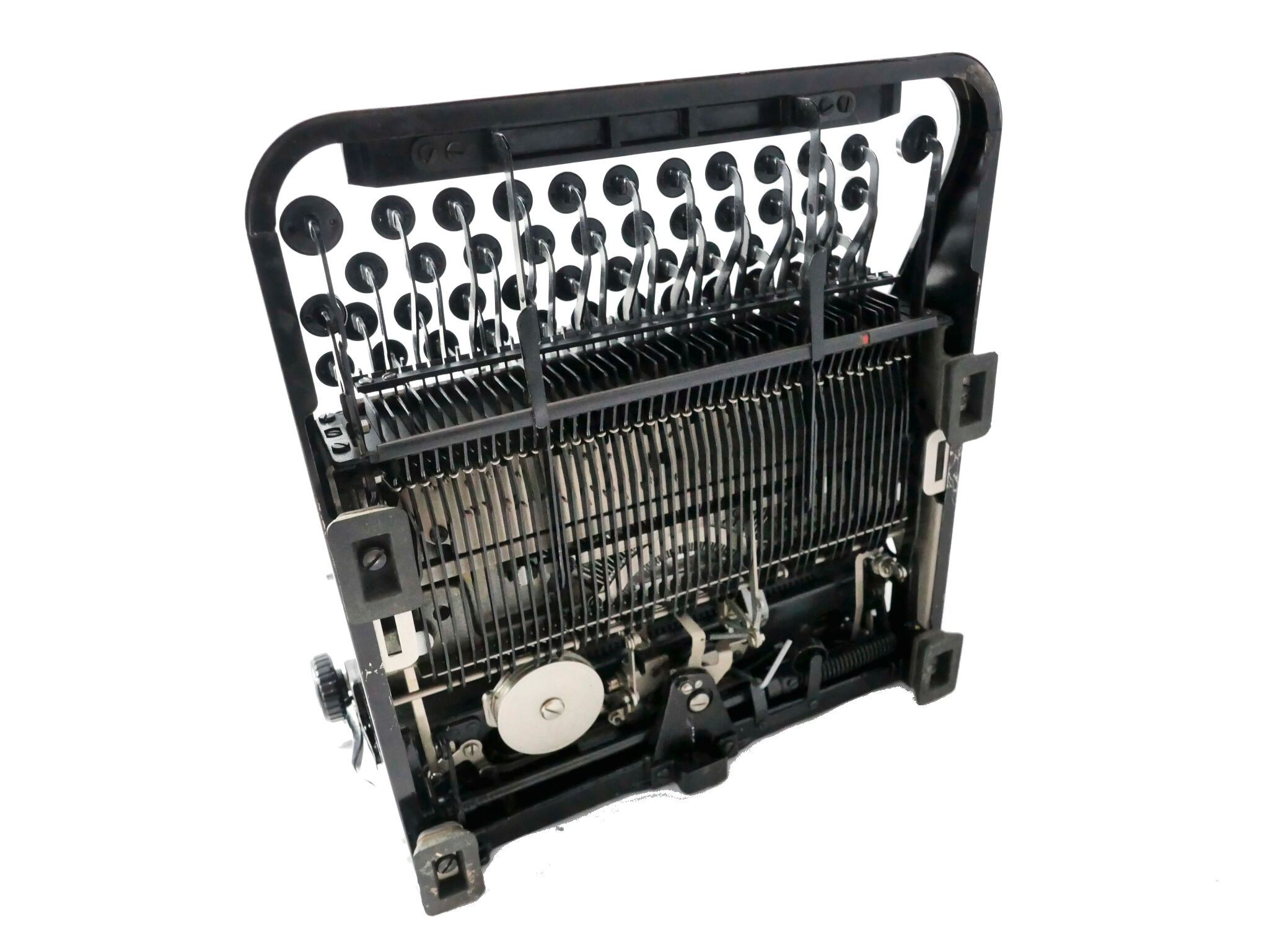 Underwood Noiseless black portable typewriter from 1935 revised new ribbon USA