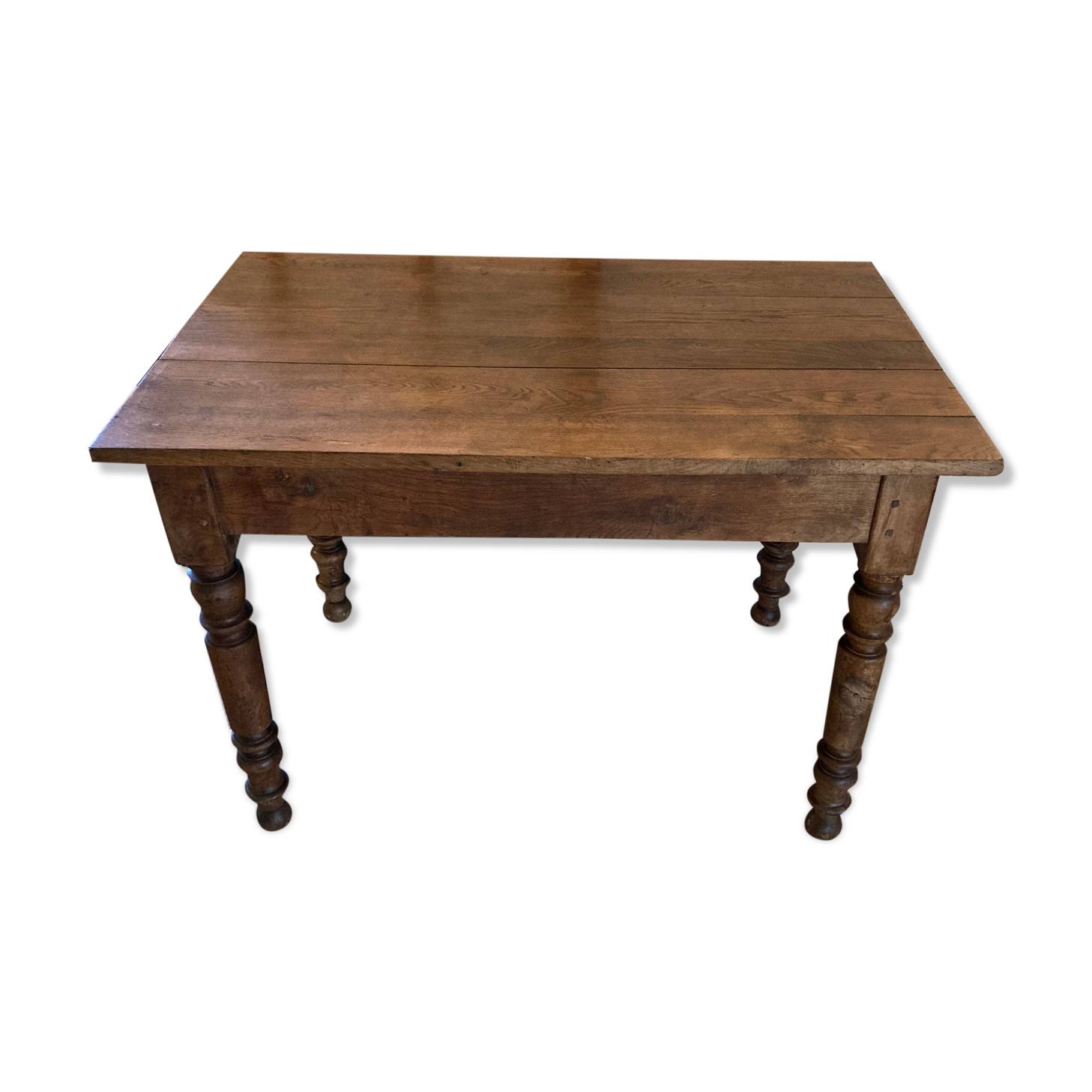 solid oak farmhouse table