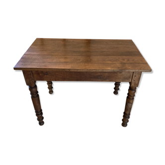 solid oak farmhouse table
