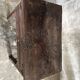 Antique Indonesian teak workbench with two drawers and stretcher H89.