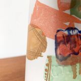 Vintage German ceramic vase Postmodern Alta Mira series by Gilbert Portanier for Rosenthal, 1980s.