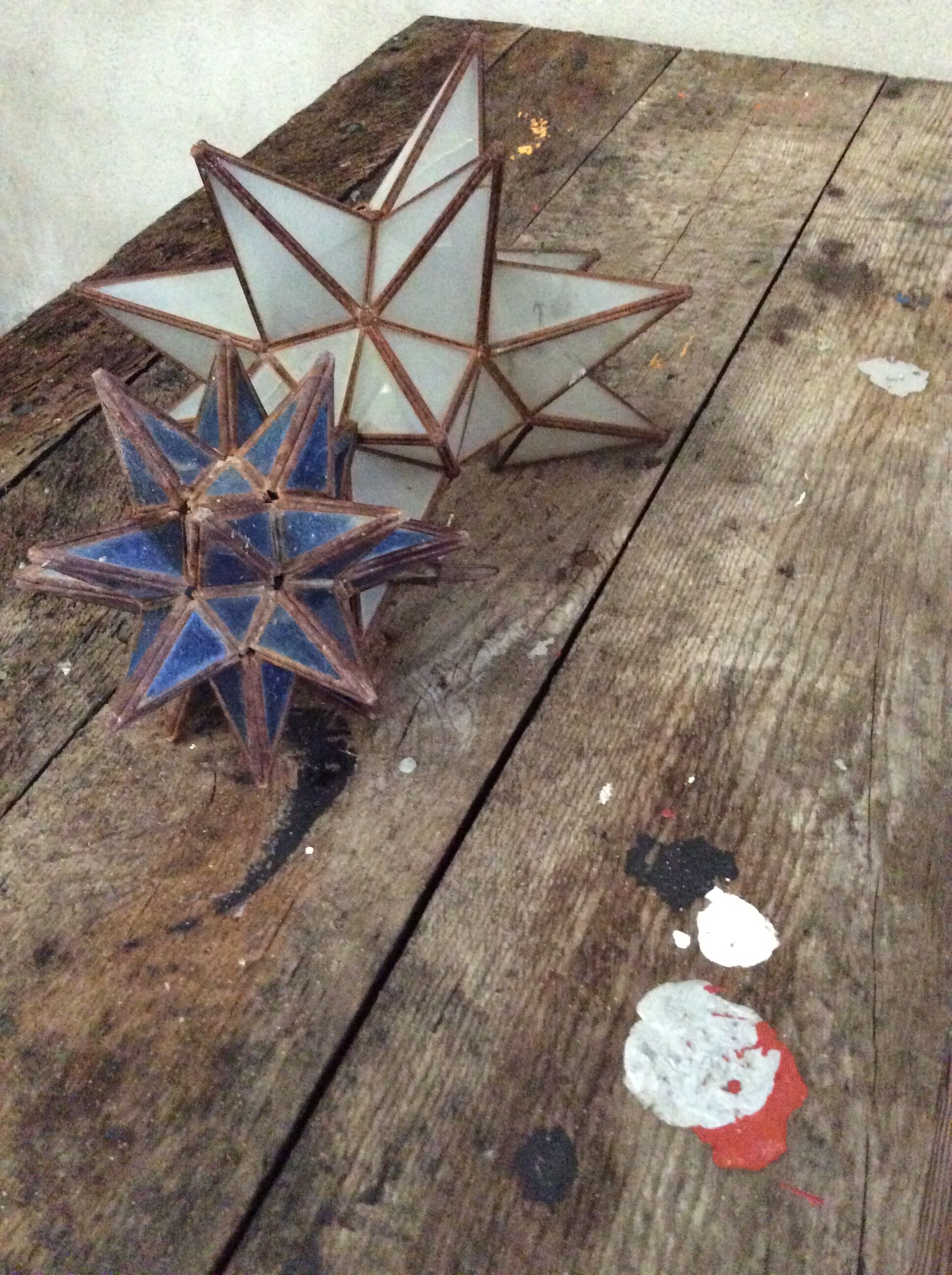 Industrial dining table solid wood cast foot cast iron