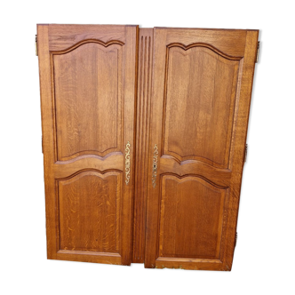 Pair of oak doors