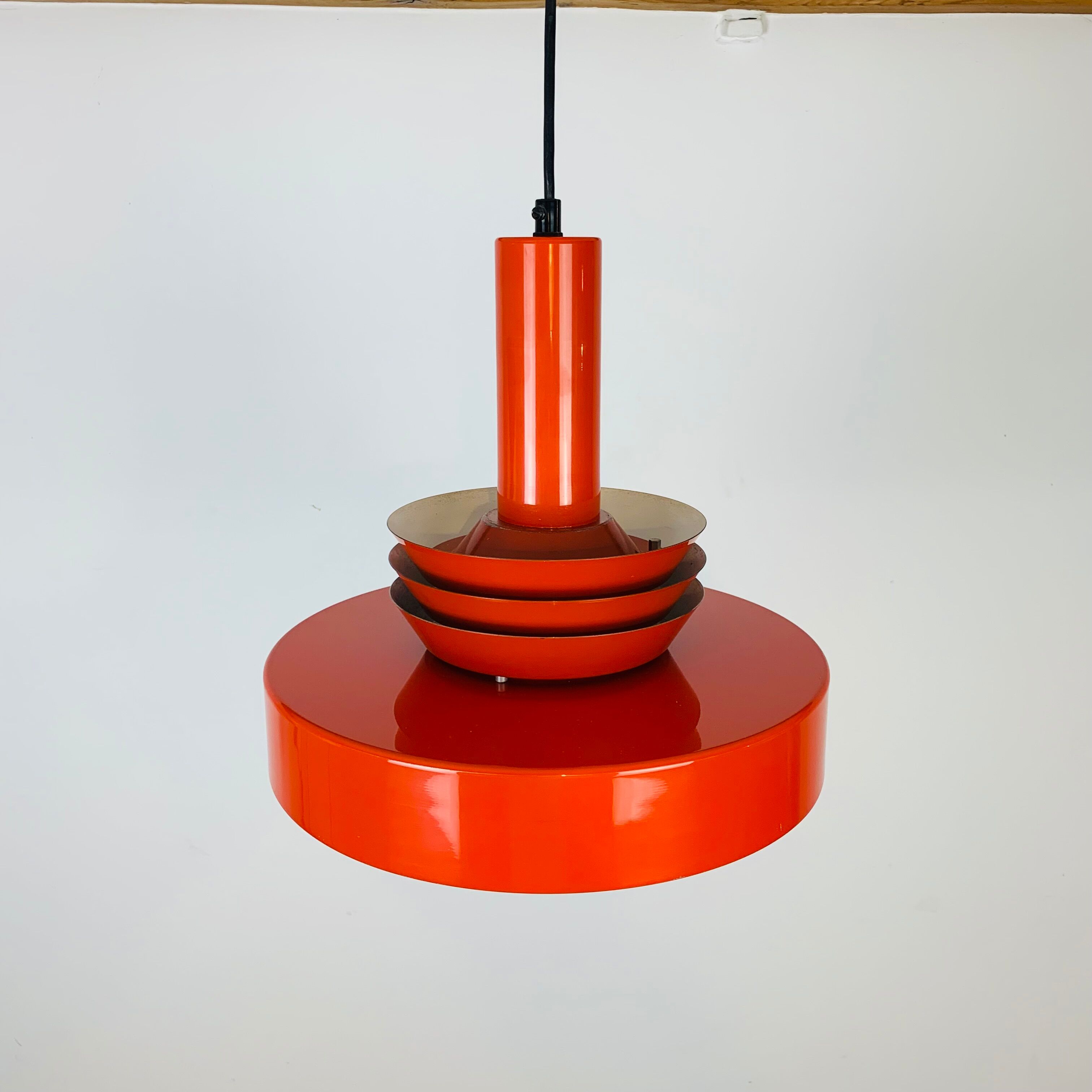 Scandinavian suspension space age Danish red