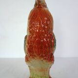 Saint Clément rooster pitcher, barbotine, 1950s