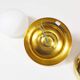 opaline glass and brass vintage wall lights by Kaiser Leuchten, Germany 1970s