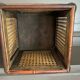 Caches-pots vintage en bois et cannage