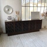 Brutalist sideboard attributed to De Coene 70s