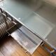 1970s vintage desk in metal/chromed steel