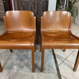 Set of 2 Mito Scandinavian style chairs by Carlo Bartoli for Tisettanta vintage