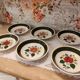 Set of 6 hollow plates Villeroy and Boch model Bauernblume