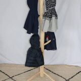 Superb handcrafted Scandinavian style coat rack in 100% natural lemon wood (2 sizes to choose from)