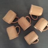 Lot of 6 stoneware mugs