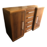 1930s Art Deco buffet in solid walnut