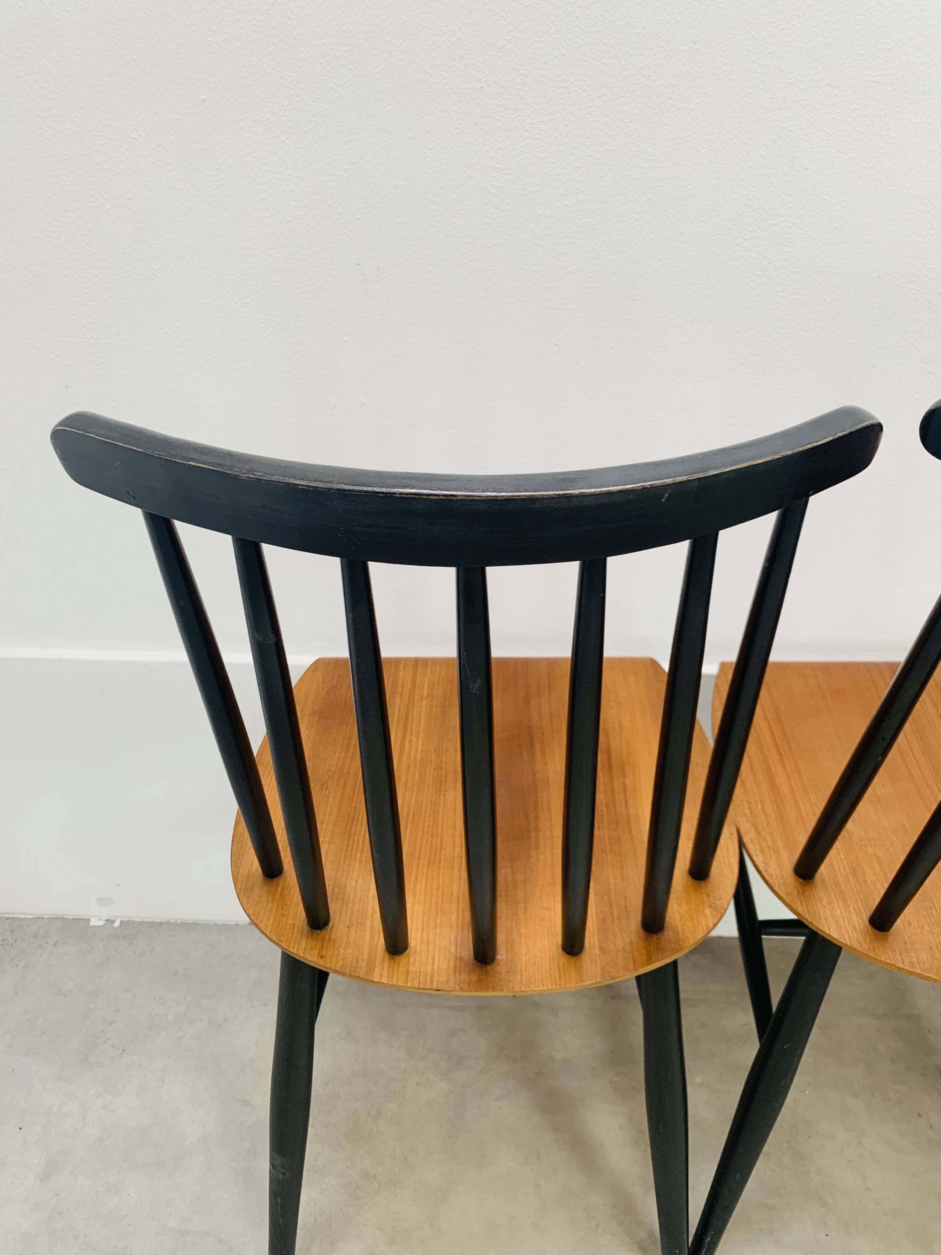 6 Fanett chairs by Ilmari Tapiovaara, Scandinavian, 1960s