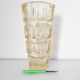 Yellow glass vase by Josef Hoffman for Moser