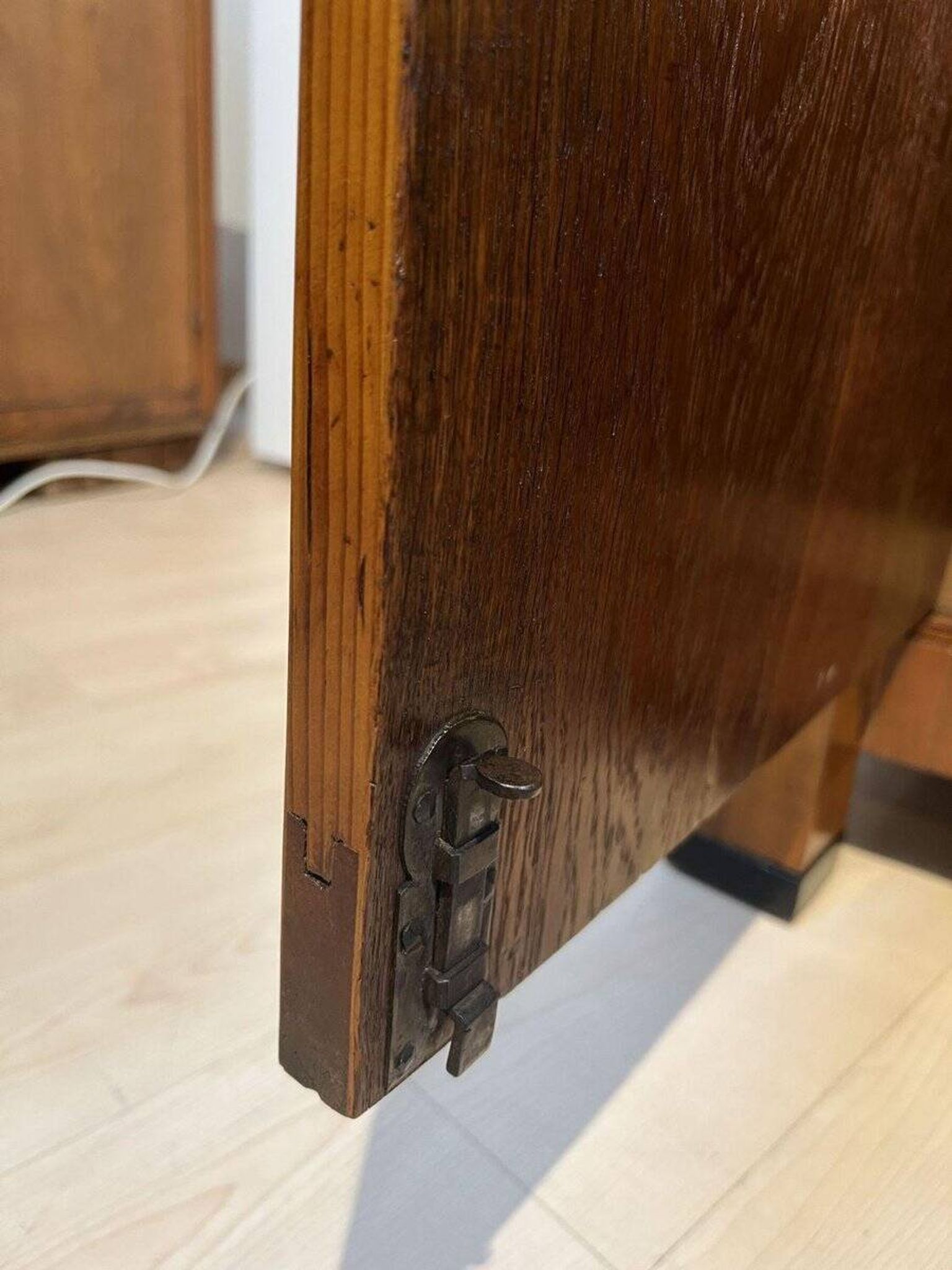 Large Biedermeier Half-Cabinet in Ebonized Walnut, South Germany, 1820