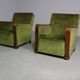 Paire de fauteuils club Art Déco, vers 1930