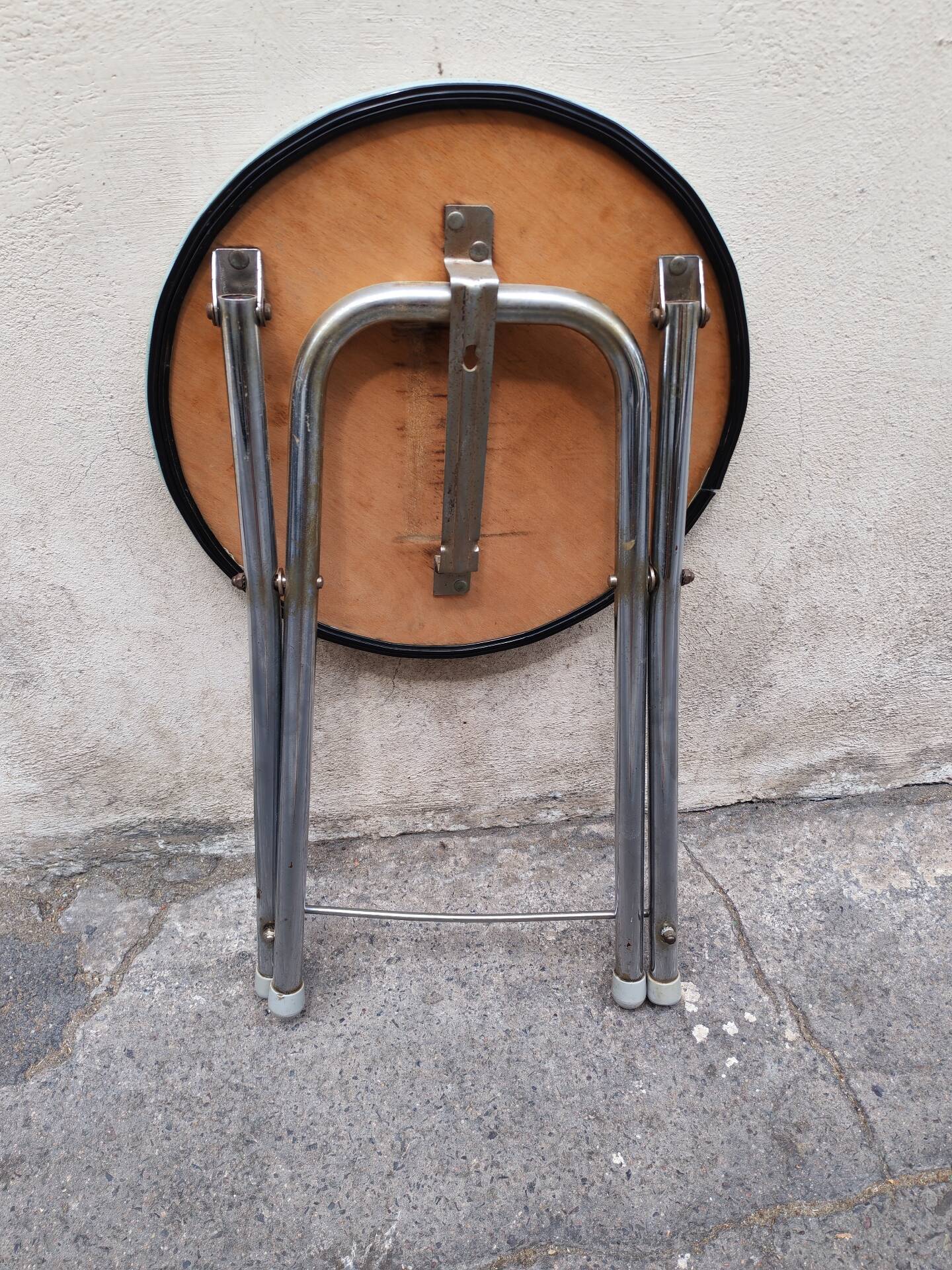 Tabouret pliant vintage Allemagne de L'Est 60/70
