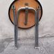 Tabouret pliant vintage Allemagne de L'Est 60/70