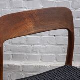 4x Niels Otto Møller Model 75 Teak Chair, 1960s Denmark