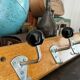 Old school coat rack 10 black ball hooks