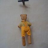 Bear puppet with wood yarn