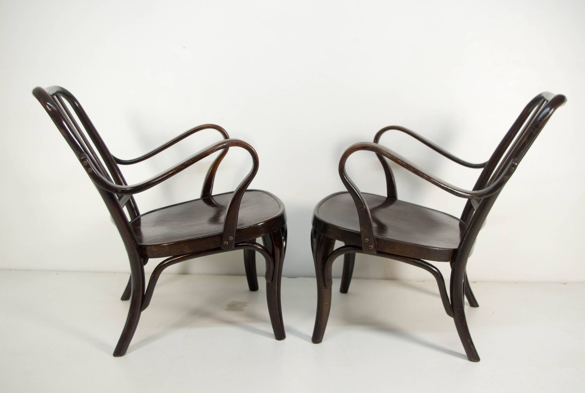 Pair of Armchairs No. 752 by Josef Frank for Thonet, 1930s