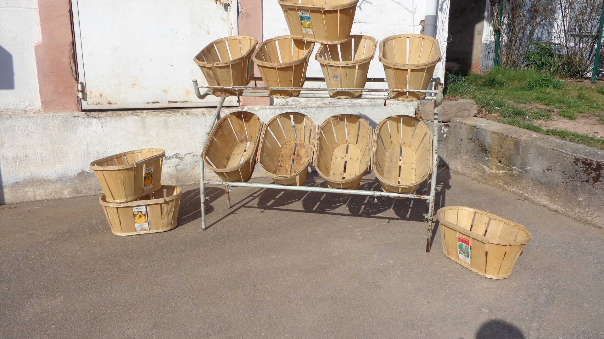 Vintage grocery display