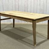 19th century farmhouse table in raw fir and chestnut
