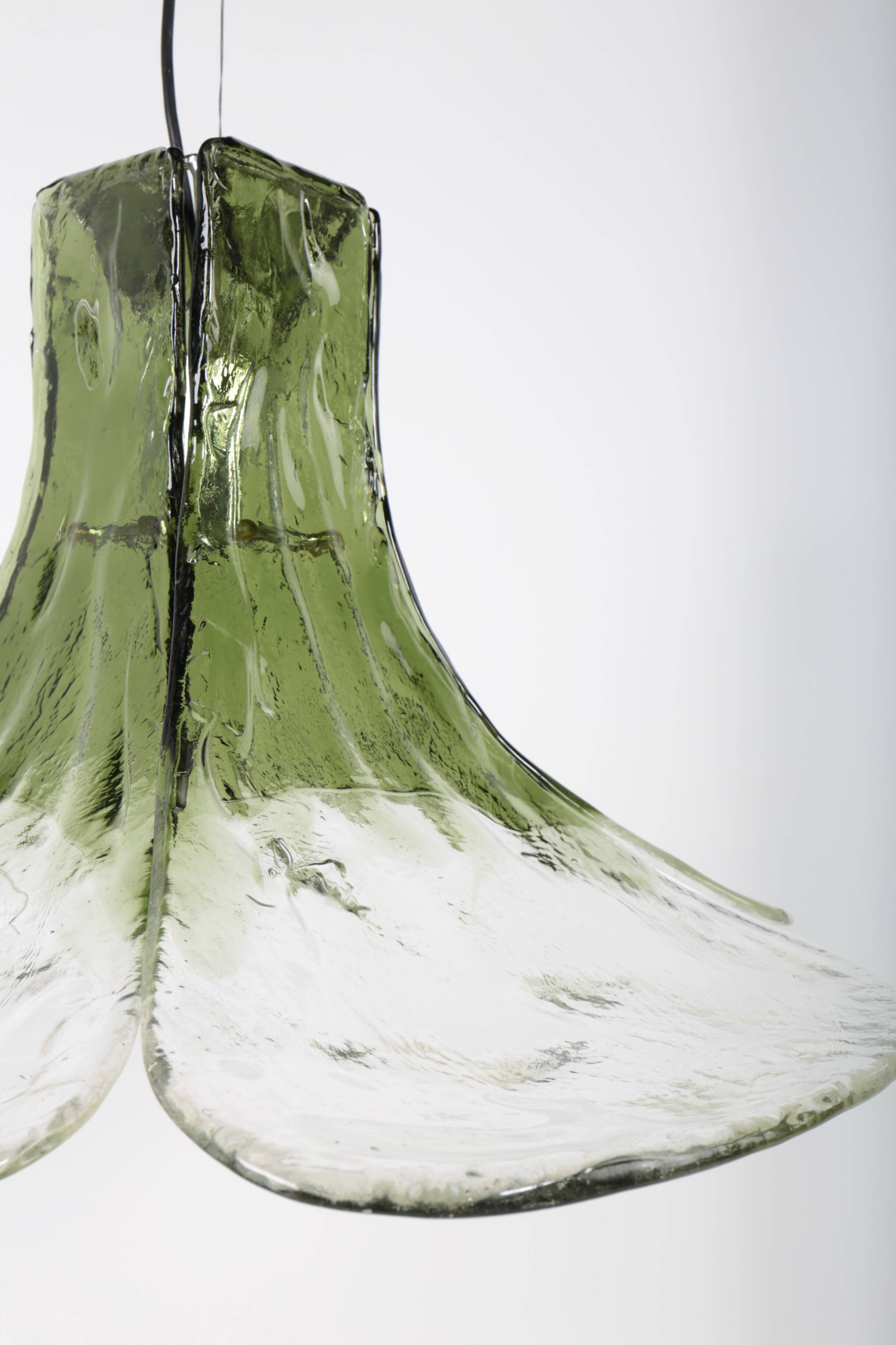 LS 185 pendant light by Carlo Nason for Mazzega, Italy, 1970s