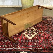 1970s English coffee table in teak and iroko.