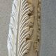 Pair of Candlesticks Candlesticks Turned Wood Carved Bleached Deco Art