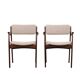 Set of two walnut chairs, Danish design, 1960s, designer: Erik Buch