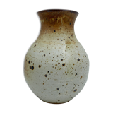 Pansu vase in ceramic gres pyrite