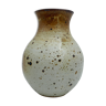 Pansu vase in ceramic gres pyrite