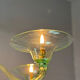 Lustre vénitien en verre de Murano vert, circa 1940