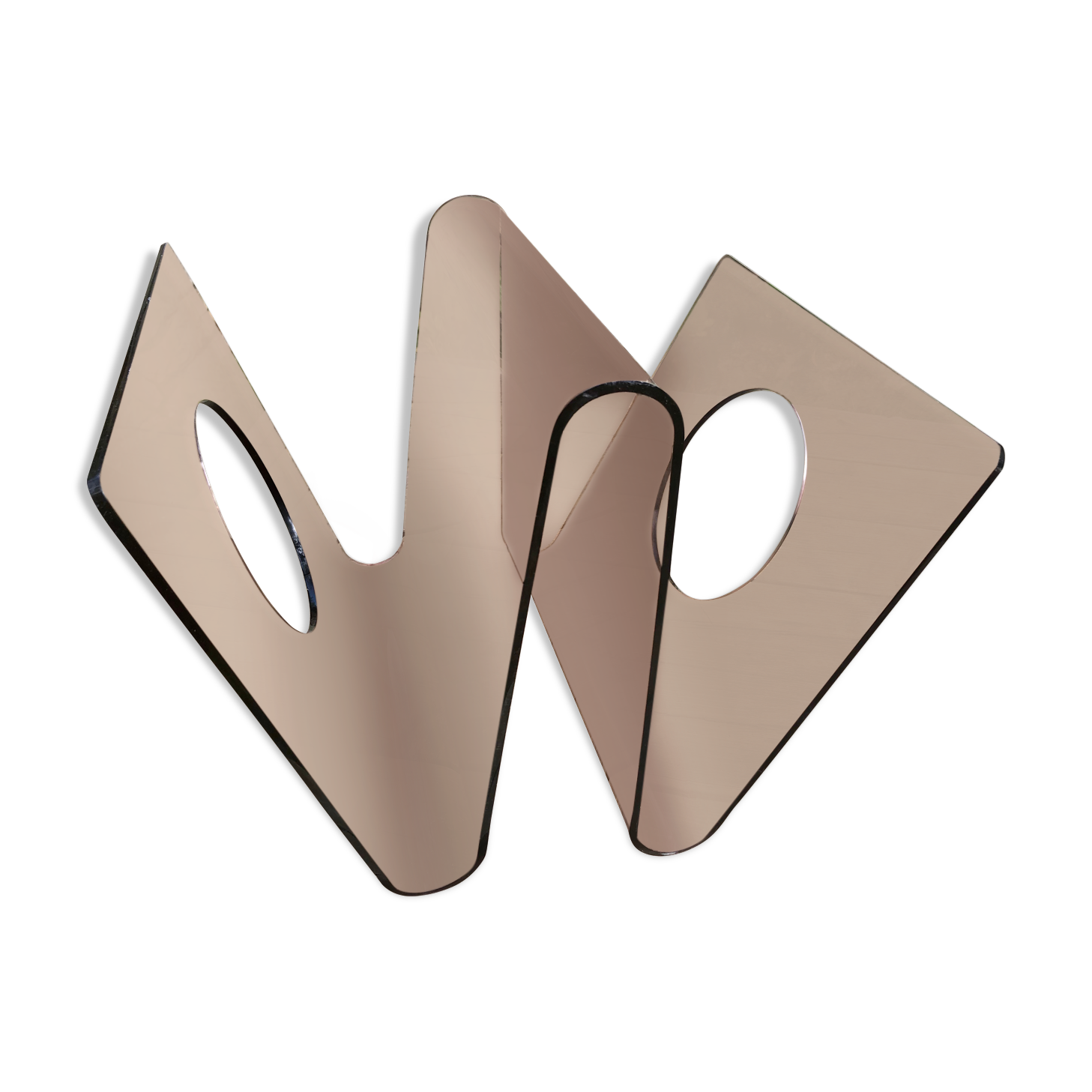 Vinyl doors/ magazines plexiglass form W