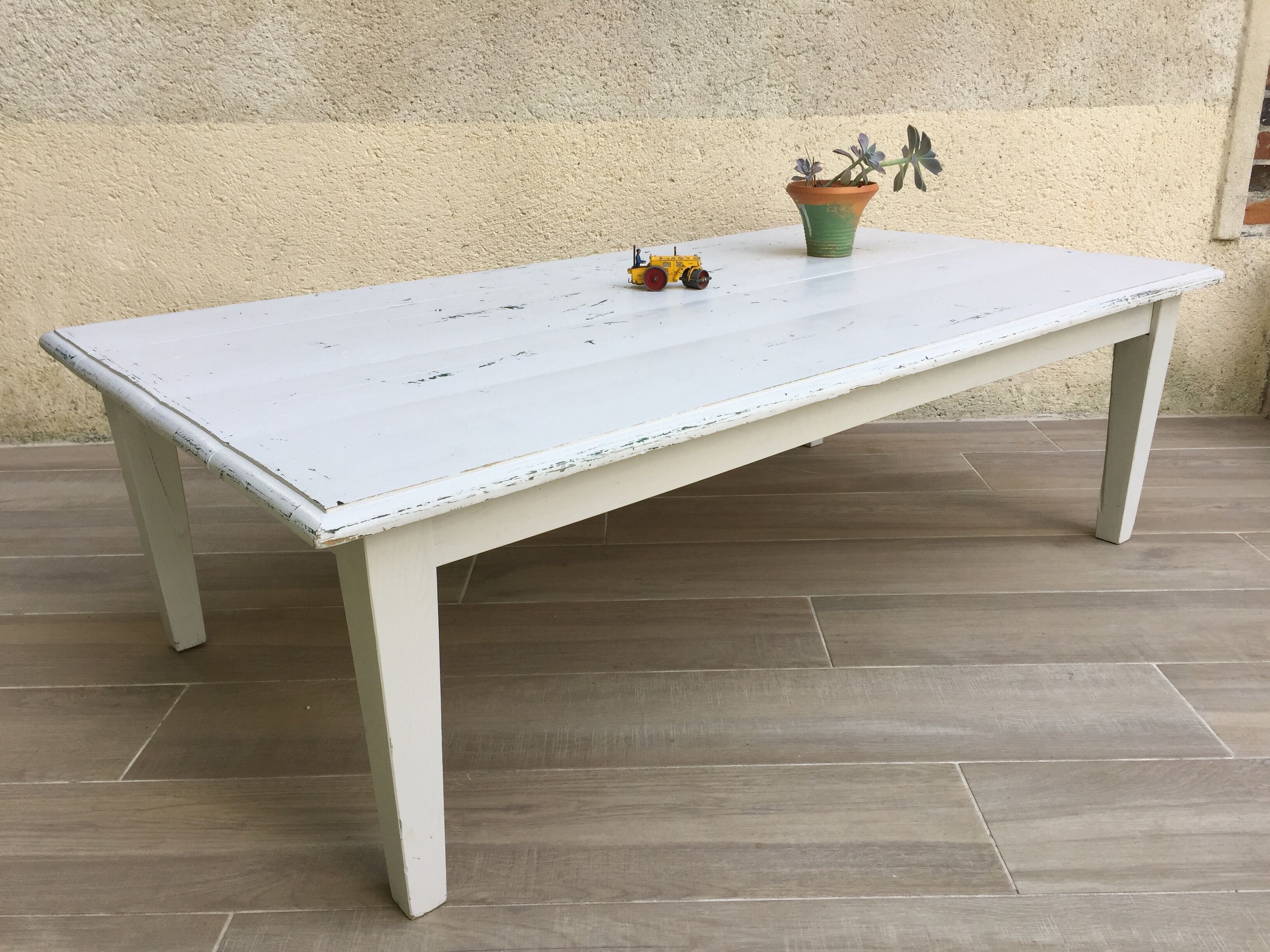 Table basse de ferme vintage