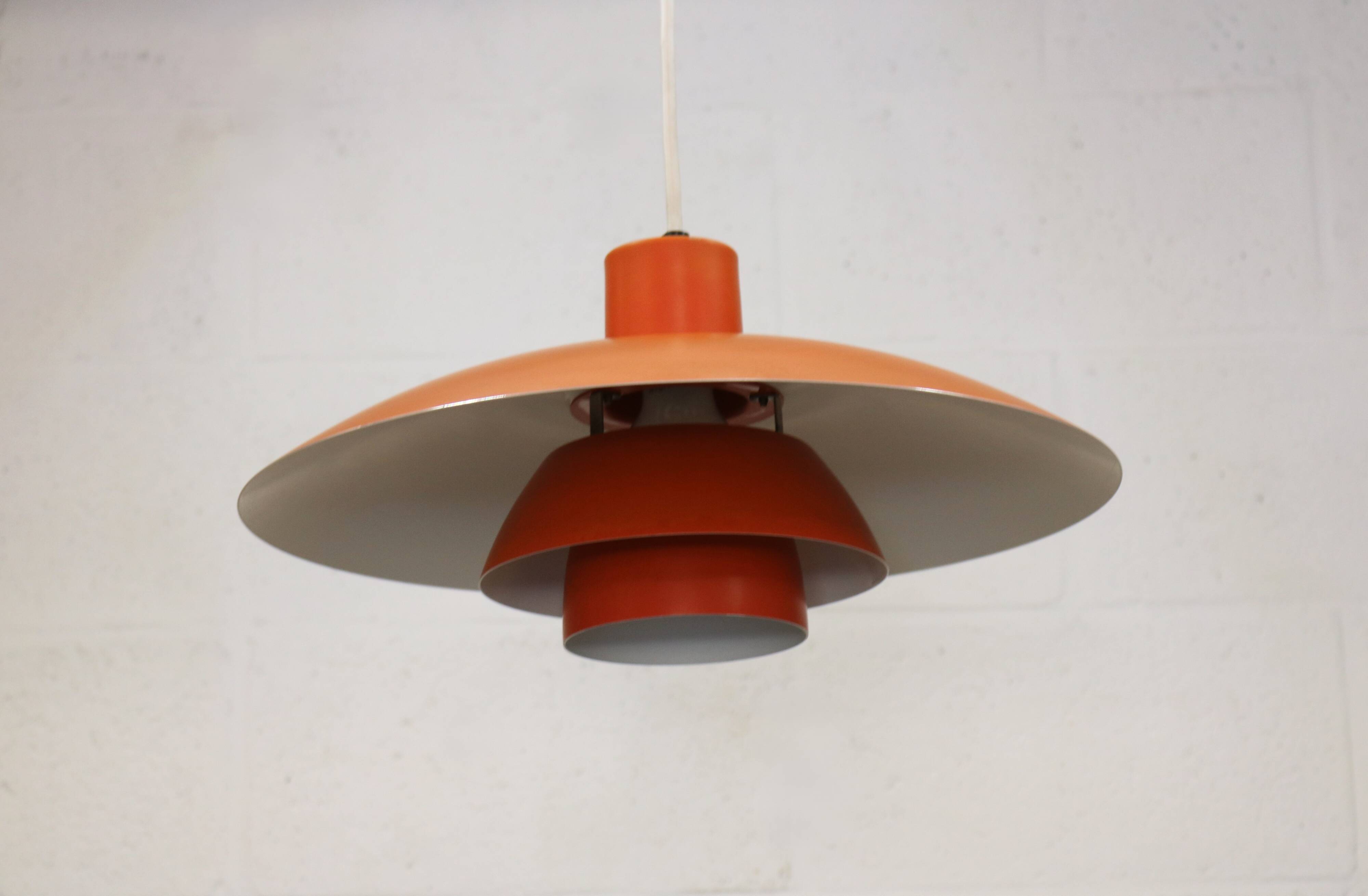 Vintage LOUIS POULSEN PH 4/3 Lamp - 70s Danish Mid Century Modern Pendant