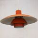 Vintage LOUIS POULSEN PH 4/3 Lamp - 70s Danish Mid Century Modern Pendant