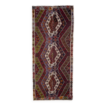 Vintage handmade Anatolian rug 173x403 cm