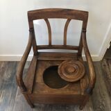 Pierced chair XIX in walnut