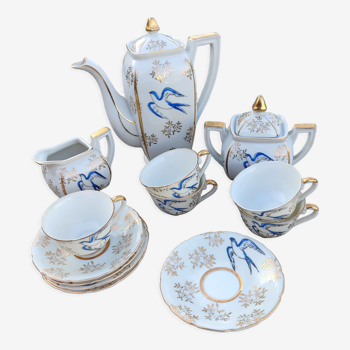 Vintage porcelain dinette composed of 13 pieces