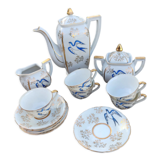 Vintage porcelain dinette composed of 13 pieces