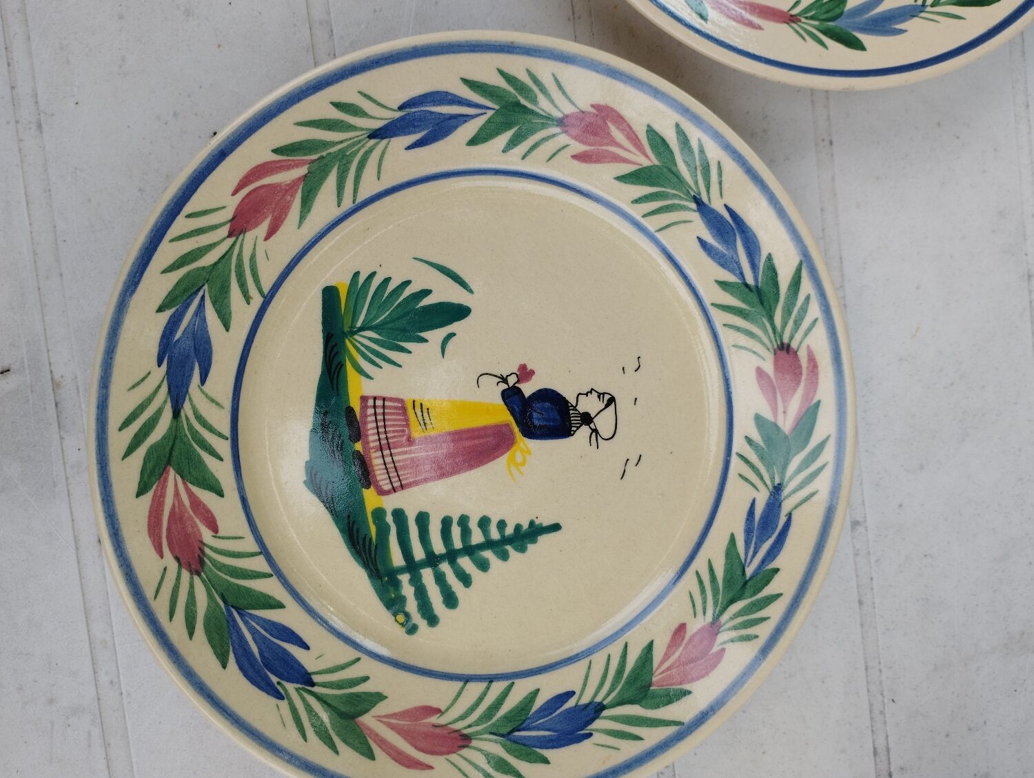 Quimper Henriot HB plates