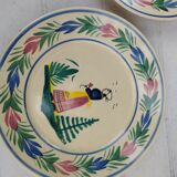 Quimper Henriot HB plates