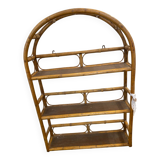 Rattan shelf