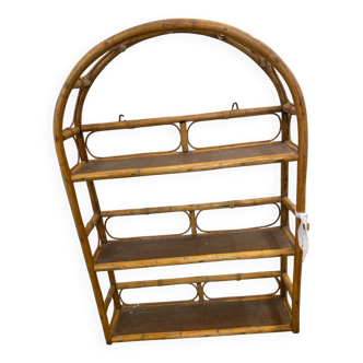 Rattan shelf
